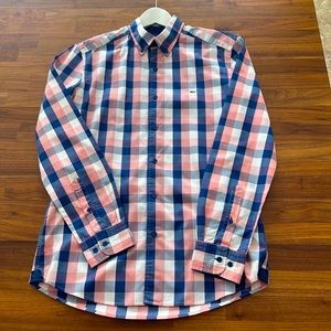 Lacoste Men’s Slim Fit Cotton Plaid Slim Fit Shirt - 39